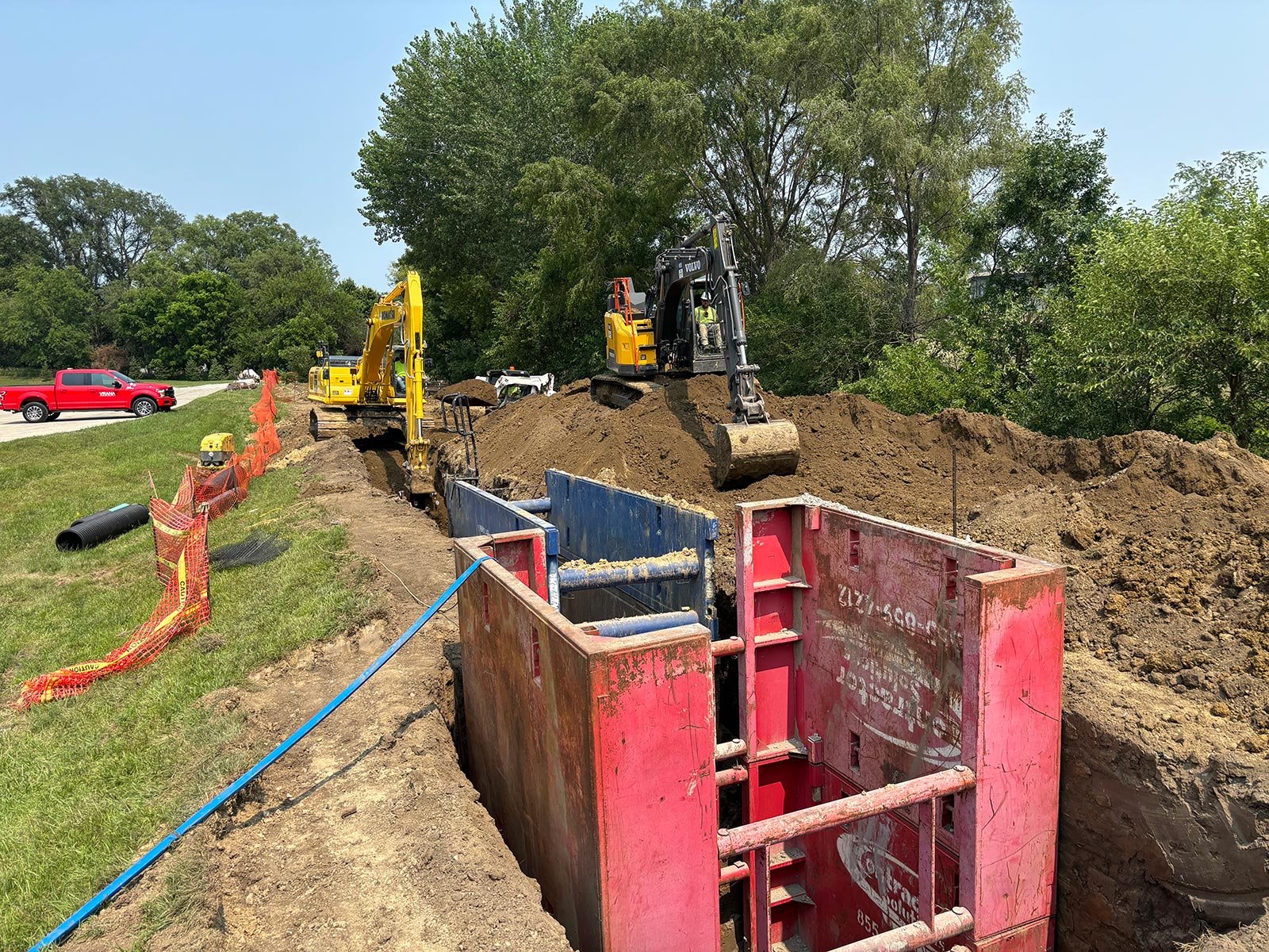 Exposed Sanitary Sewer Repairs