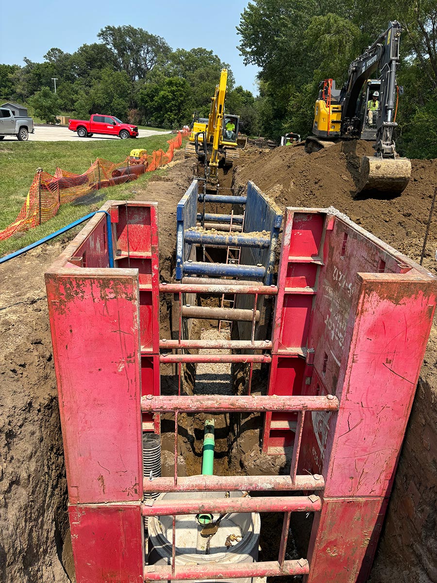 Exposed Sanitary Sewer Repairs