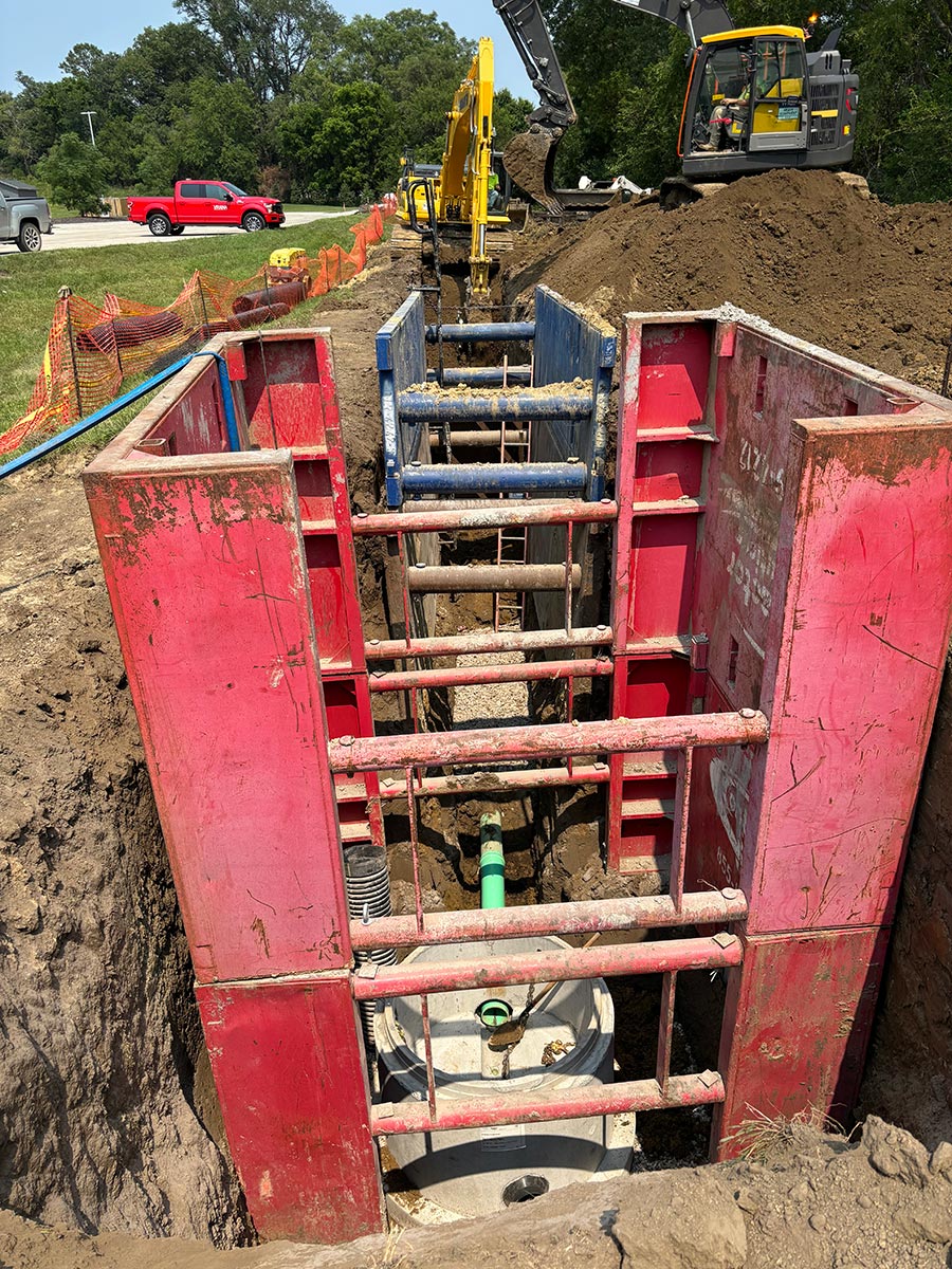 Exposed Sanitary Sewer Repairs